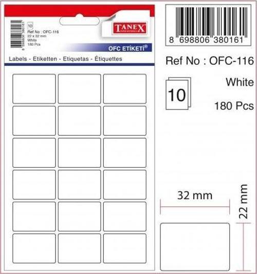 Etiket Ofc-116 22X32Mm 10 Lu