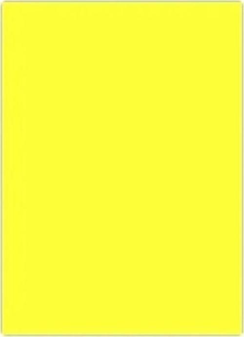 Fosforlu Fon Kartonu 50X70 Sarı Rulo Şeklinde - 6 adet