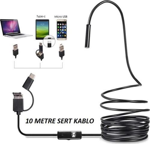 Yılan Kamera 10 Metre Sert Kablo