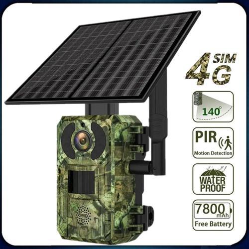 4G Sim Kartlı Solar Güneş Enerjili Fotokapan Kamera(Hafıza Kartı Dahildir)
