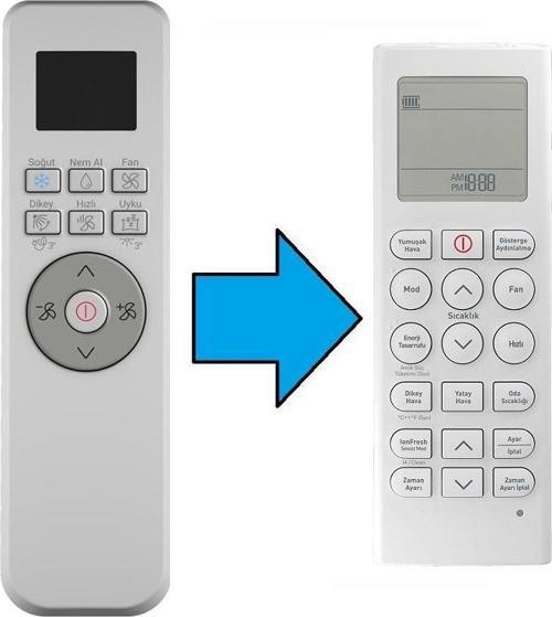Beko Ekolojik İnverter İle Uyumlu Klima Kumandası-Resimde Sağdaki Gönderilir