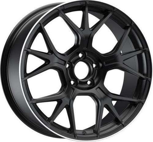 -S1047-13 9.5x19" -5x112 ET48 66.6 Matt Black Lip Diamond Jant (4 Adet)