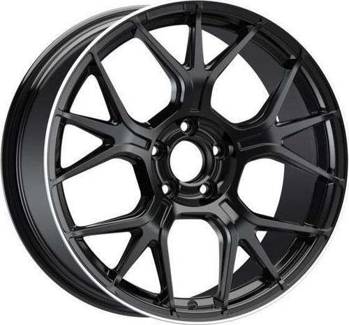 -S1046-02 8.5x19" -5x112 ET38 66.6 Black Lip Diamond Jant (4 Adet)