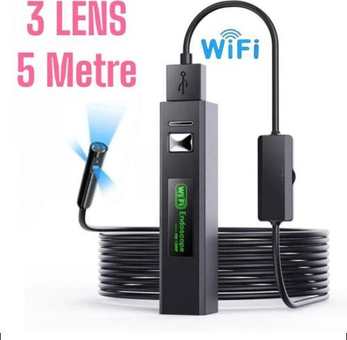 3 Lensli Wifi Yılan Kamera 5 Metre Ve 10 Metre Seçenekli