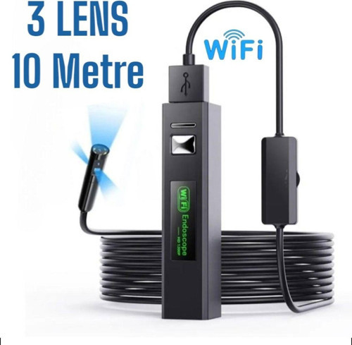 3 Lensli Wifi Yılan Kamera 5 Metre Ve 10 Metre Seçenekli