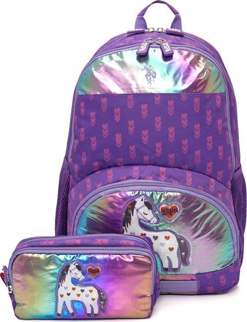 U.S. Polo. Assn. Kız Çocuk Okul Çanta Seti PLSET2421820