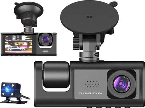 Araç Kamerası 3 Kameralı 1080P Lcd Ekranlı