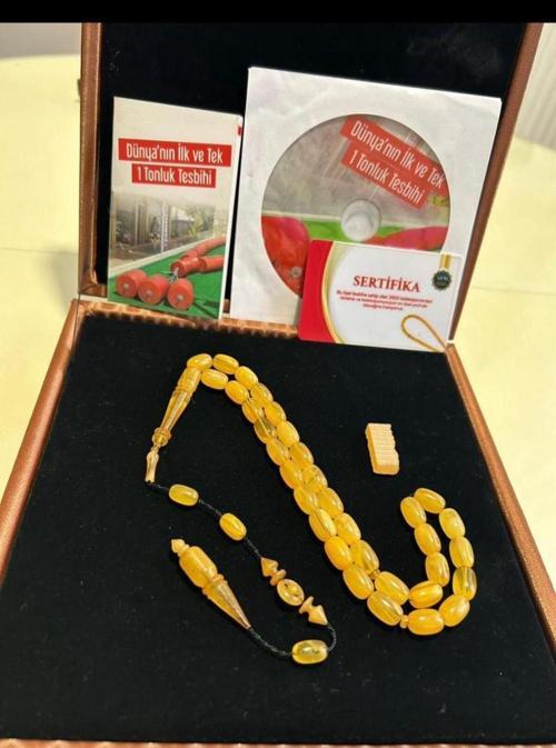 Sertıfıkalı Imzalı 1 Tonluk Tespıhten 444. Nolu Sıkma Kehrıbar