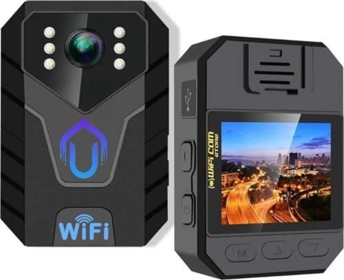 Wifi Li Gece Görüşlü Ekranlı Yaka Kamerası