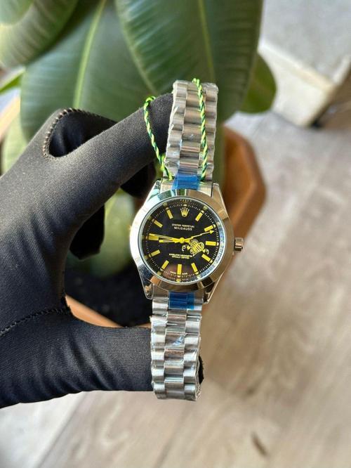 Günlük Rolex Model Renkli Çelik Kasa Çelik Kordon Genç Saatleri