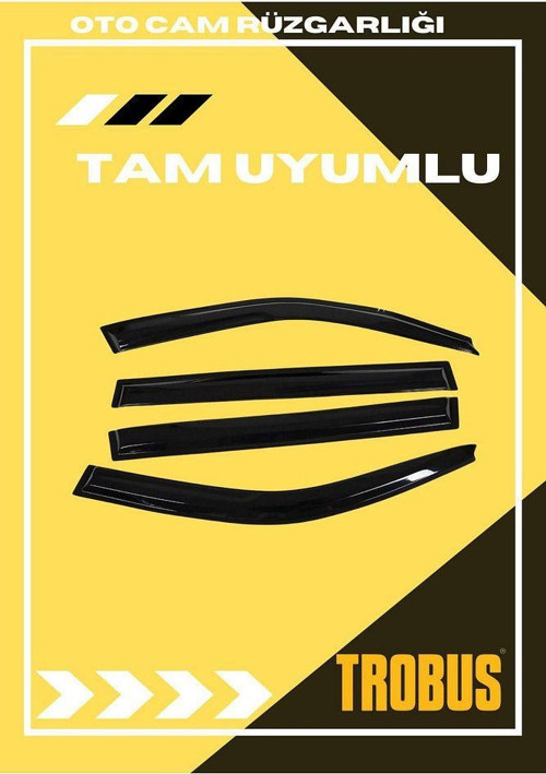 Skoda Fabia 2001-2008 Sedan-HB Tam Uyumlu Mügen Cam Rüzgarlığı 4lü