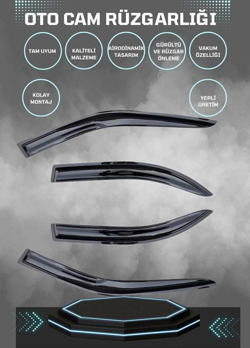 Hyundai İ10 2013-2015 Mügen Cam Rüzgalrığı 4lü Takım