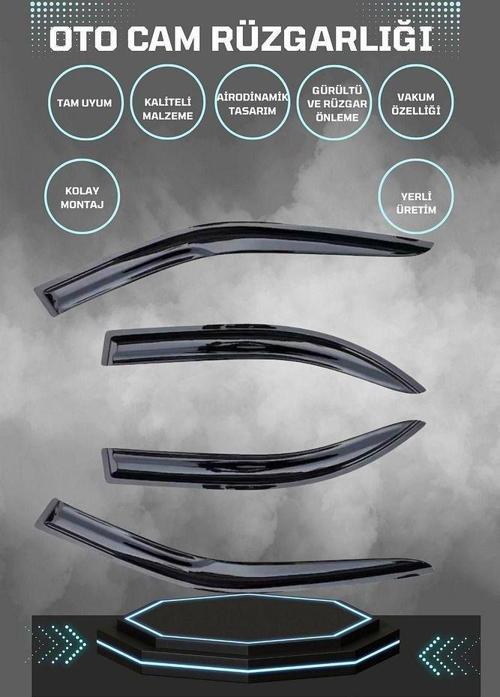 Volkswagen Jetta 2008 Cam Rüzgarlığı 4lü Takım