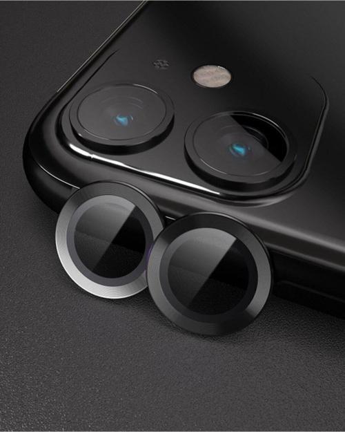 Iphone 11/12/12Mini Uyumlu Kamera Koruyucu Renk:Siyah Çerçeveli