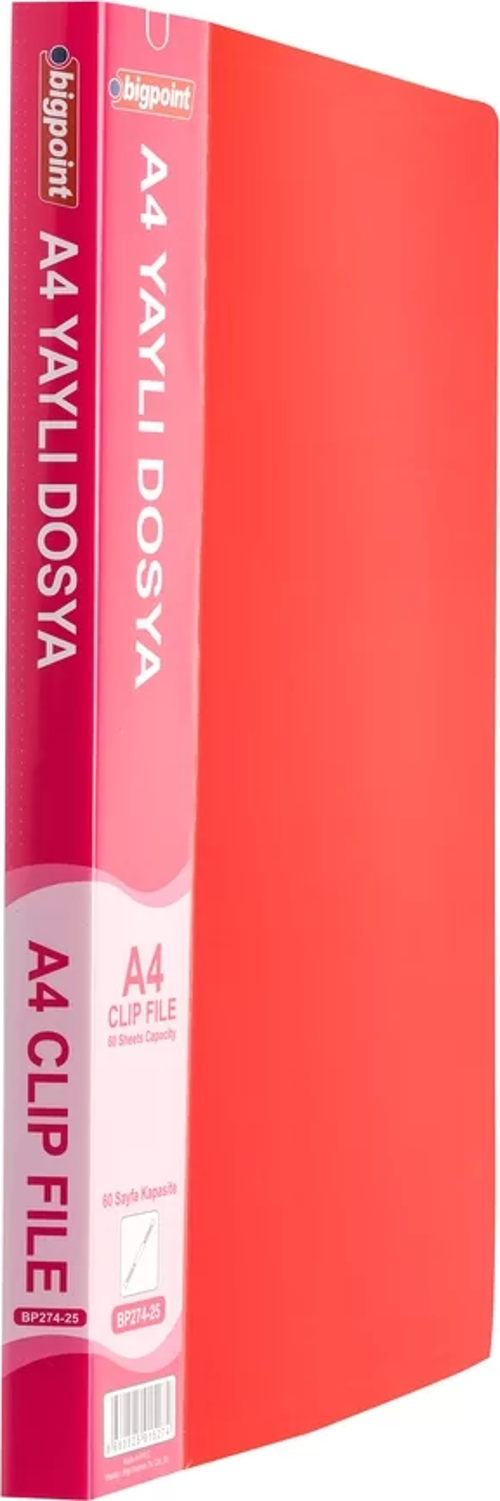 Yaylı Dosya A4 Mat Kırmızı