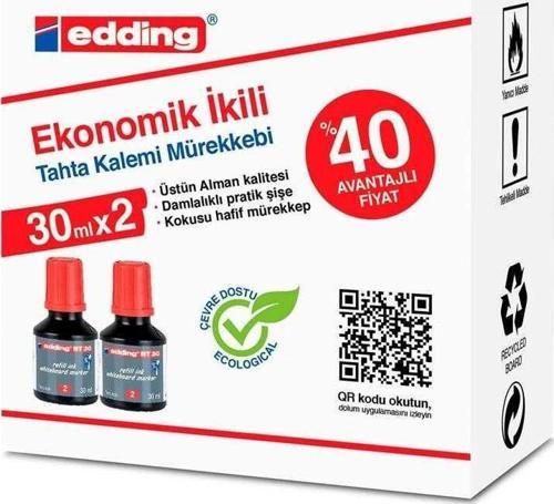 Tahta Kalemi Mürekkebi BT02 2'li Kırmızı