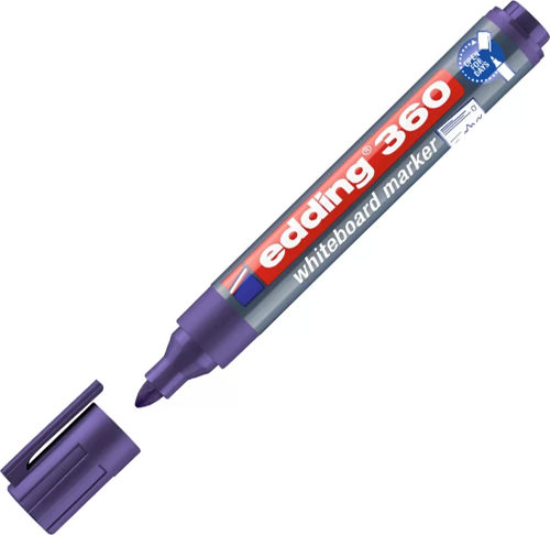 360 BEYAZ TAHTA KALEMİ YUVARLAK UÇ MOR