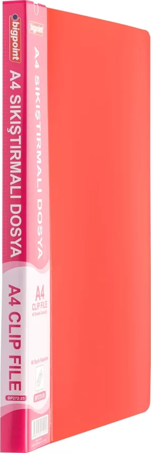 Sıkıştırmalı Dosya A4 Mat Kırmızı
