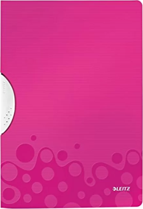 4185 WOW ACTİVE COLORCLİP SIKIŞTIRMALI DOSYA METALİK PEMBE