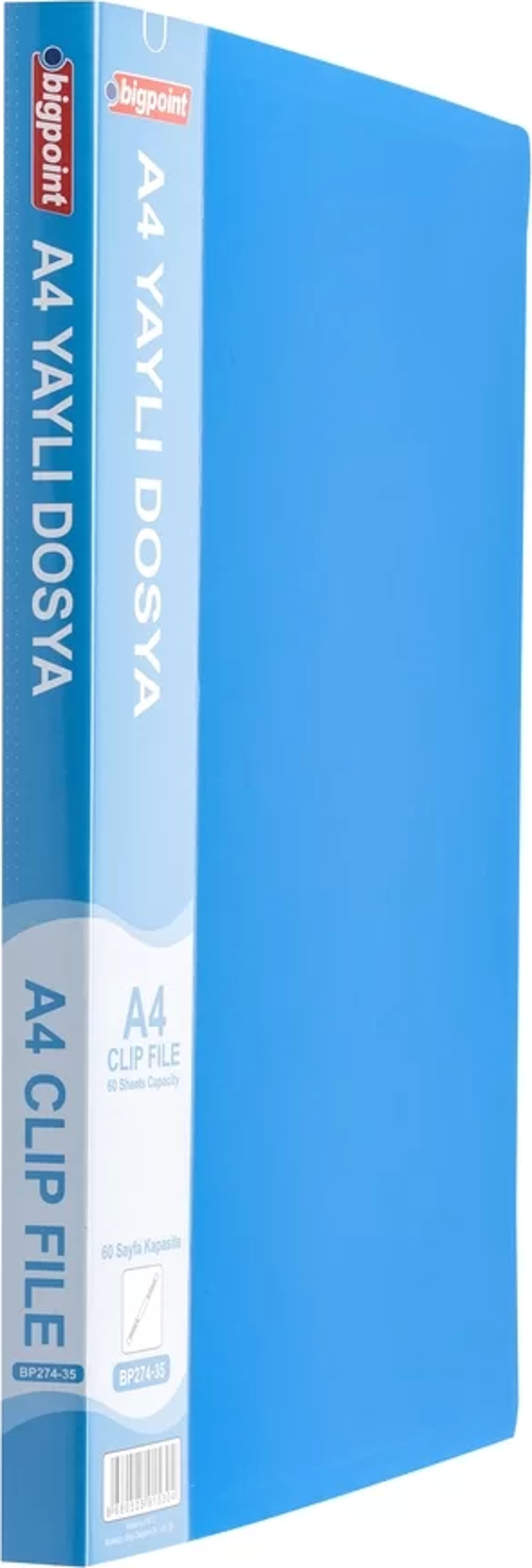 Yaylı Dosya A4 Mat Mavi