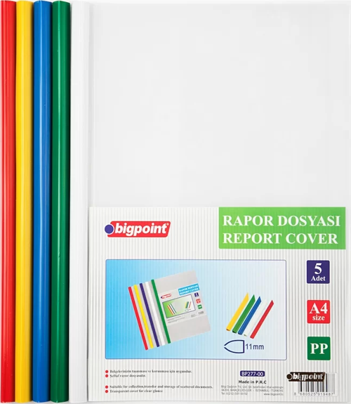 Sıkıştırmalı Rapor Dosyası 11mm - 5 Renk