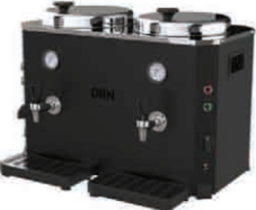 DÇ102 Süt Otomat Makinası Siyah 9+9Lt, 64x34x44