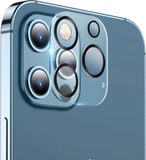 Ally İphone 12 Pro Max 3D Full Tempered Glass Cam Kamera Koruyucu-(5775) - Gms7508-6707