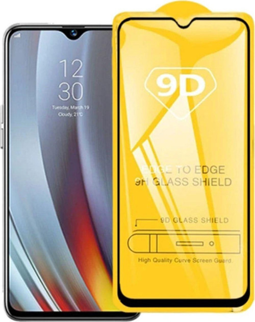 Ally Oppo Realme 6İ 9D Full Glue Tempered Cam Ekran Koruyucu-(5775) - Gms3935-7196