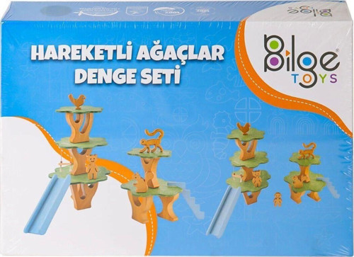 Blg-101 Ahşap Hareketli Ağaçlar Denge Seti