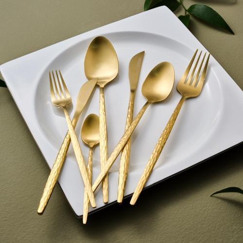 Callisto 12 Kişilik 84 Parça Gold Çatal Kaşık Bıçak Takımı