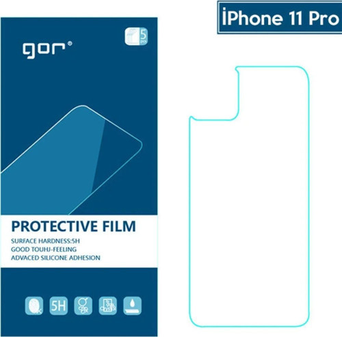 Gor İphone 11 Pro 5.8 Çizilmez Arka Koruyucu Jelatin 5 Adet Set-(5775) - Gms9671-1165