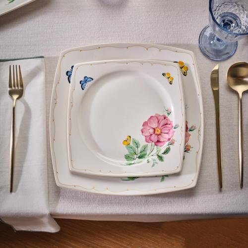 Square Bone Velora 53 Parça 12 Kişilik Yemek Takımı