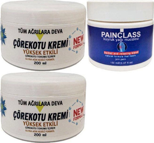 Çörek Otu Kremi Xl Boy Agrilar İçin 2X200 Ml+150 Ml Painclass Kuyruk Yağı Kremi