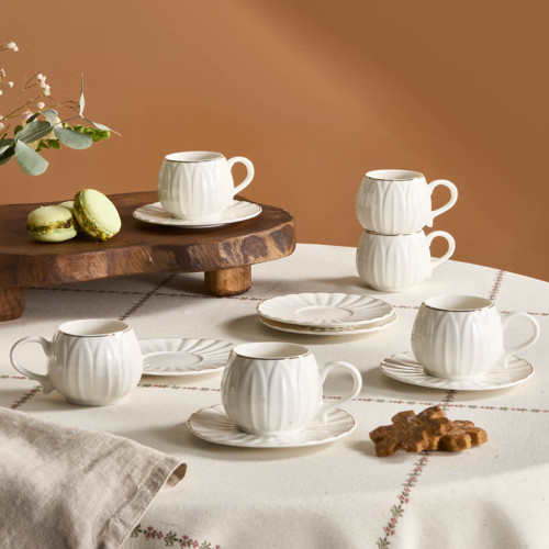 Eylül 6 Kişilik Kahve Fincanı 85 Ml