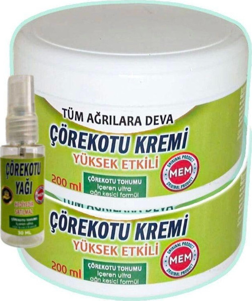 Çörek Otu Agrilara Bakım Kremi 2X200 Ml+30 Ml Çörek Otu Yağı İle