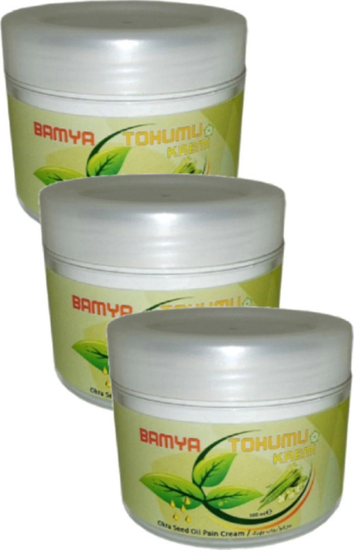 Vücut Sızıları İçin Bamya Tohumu Yağlı Mesaj Kremi 100 Ml X 3 Adet