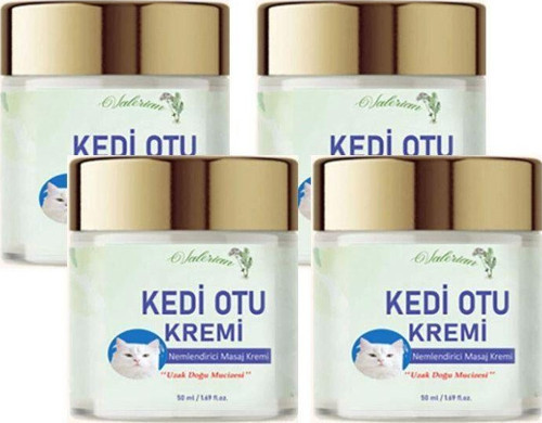 Kedi Otu Kremi 50 Ml 4 Adet Kafur Ağacı Yağı İçerikli Agrilar İçin Krem