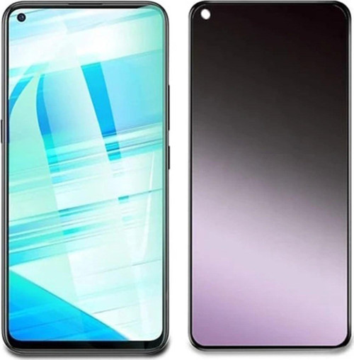 Oppo Realme 7 3D Full Privacy Gizlilik Tempered Cam Ekran Koruyucu-(5775) - Gms4876-3067