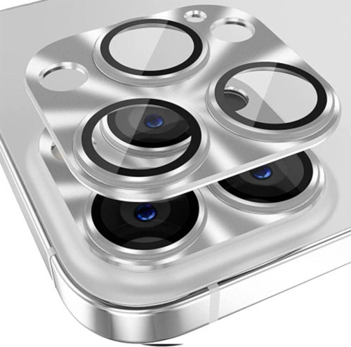 Ally İphone 15 Pro-15 Pro Max Metal Tempered Kamera Lens Koruyucu-(5775) - Gms7759-6718
