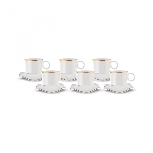 Torba 6 Kişilik Kahve Fincanı 90 Ml Beyaz