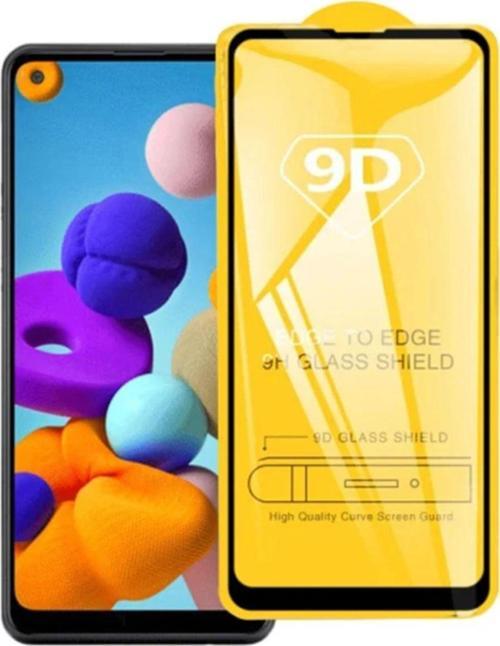 Ally Sm Galaxy A21 9D Full Glue Tempered Cam Ekran Koruyucu-(5775) - Gms6833-1393