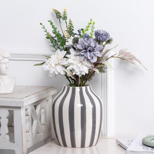 Bevel Dekoratif Vazo Gri