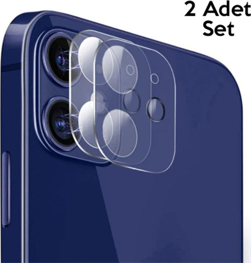 Gor İphone 12 6.1 Best Full Tempered Cam Kamera Koruyucu 2Adet Set-(5775) - Gms5943-6841