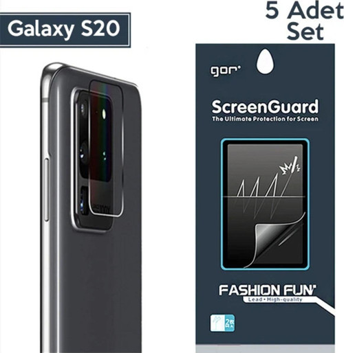 Gor Galaxy S20 Uyumlu Kamera Lens Koruyucu 5 Adet-(5775) - Gms9429-5399