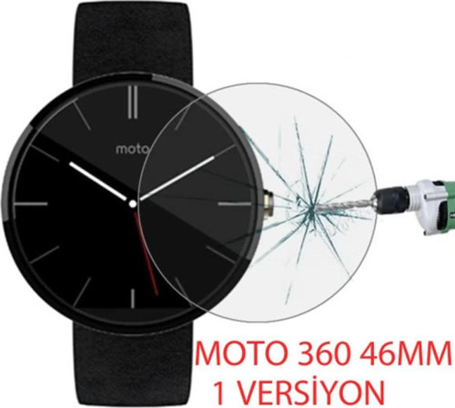 Motorola Moto 360 46Mm 1Versiyon Kırılmaz Cam Ekran Koruyucu-(5775) - Gms2446-3065
