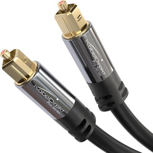 - 3 m - mini TOSLINK kablosu (dijital ses kablosu, optik, TOSLINK-mini TOSLINK, fiberoptik kablo/LWL, dijital ses sinyalini televizyona/amplifikatöre/Hi-Fi cihaza iletir, siyah)