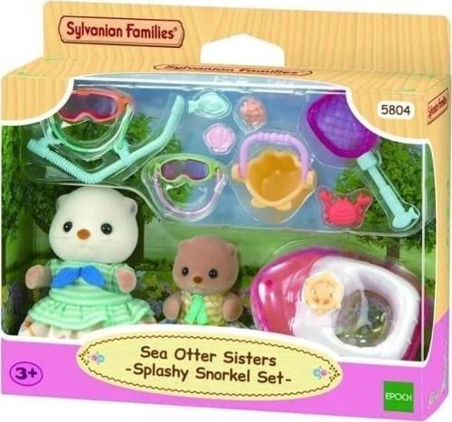 Nessiworld 5804 Sylvanian Families Su Samuru Kız Kardeşler ve Şnorkel Seti +3 yaş