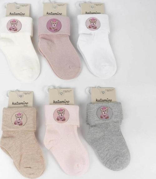 Nessiworld Katamino Bukre Aks Kız Bebek Soket Çorap K46292 Asorti