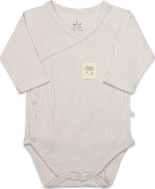 Nessiworld Bistyle Organic Modal Flying Balloons Kruvaze Uzun Kol Body BS17121 Bej