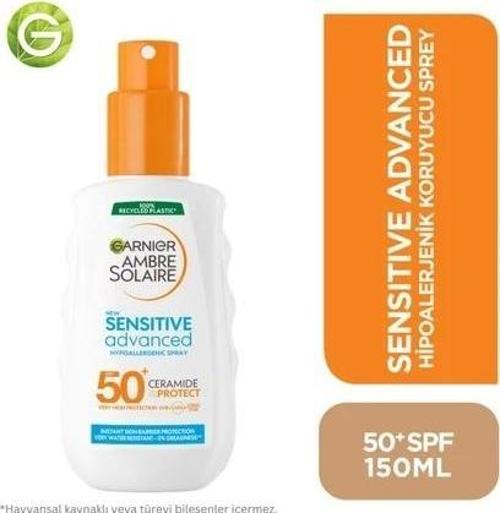 Ambre Solaire Sensitive Advanced 150 ml 50 Faktör Güneş Spreyi
